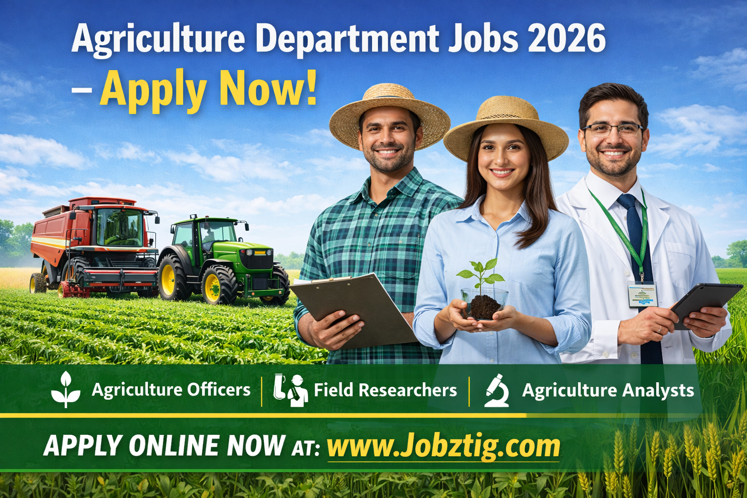 Agriculture Department Jobs 2026 – Latest Government Vacancies