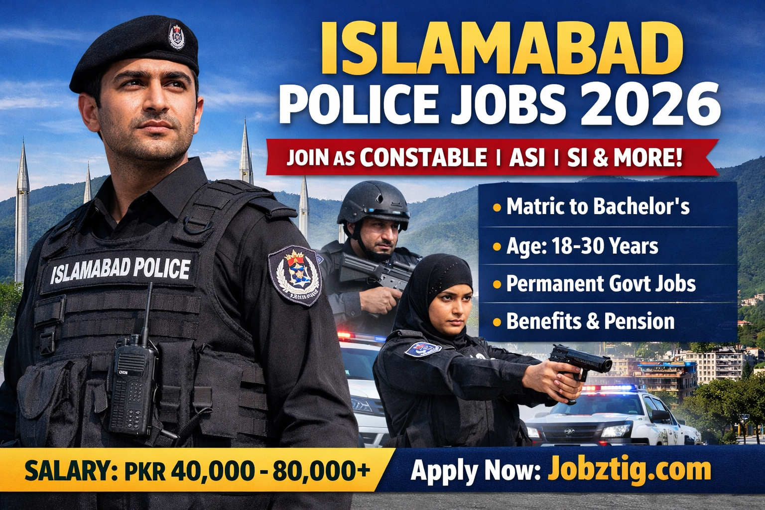 Islamabad Police Jobs 2026 – Latest Vacancies & Apply Guide