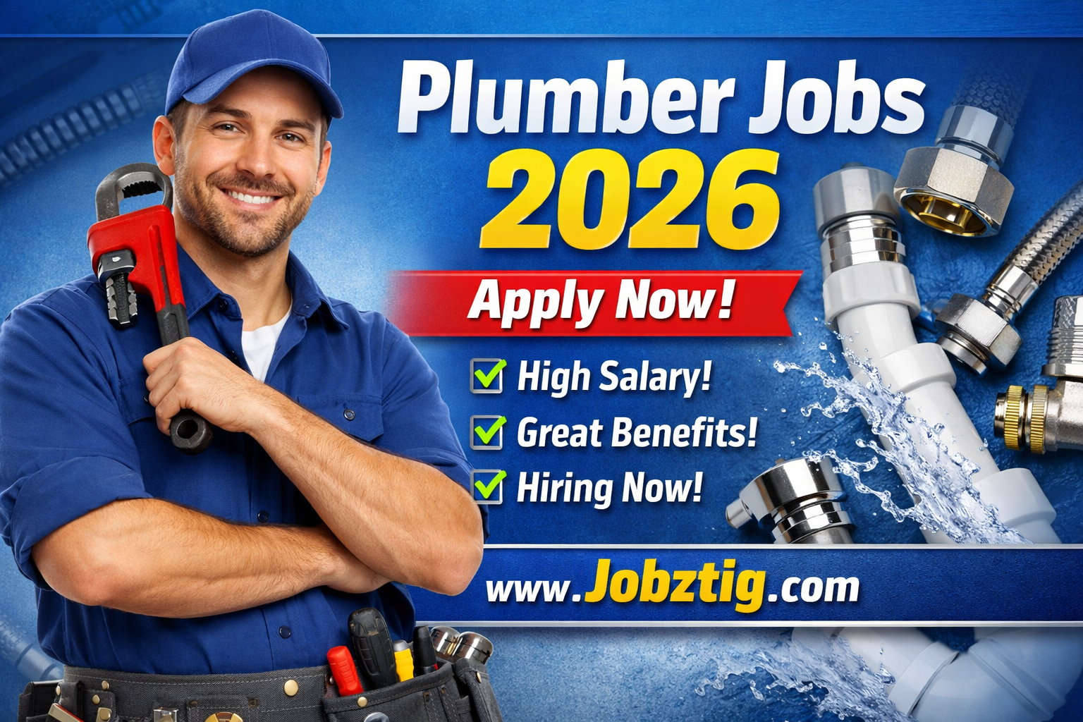Plumber Jobs 2026 – Latest Openings & How to Apply