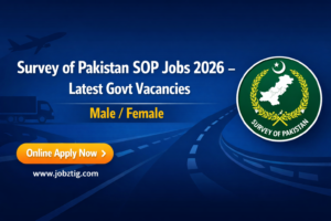Survey of Pakistan SOP Jobs 2026 – Apply Now