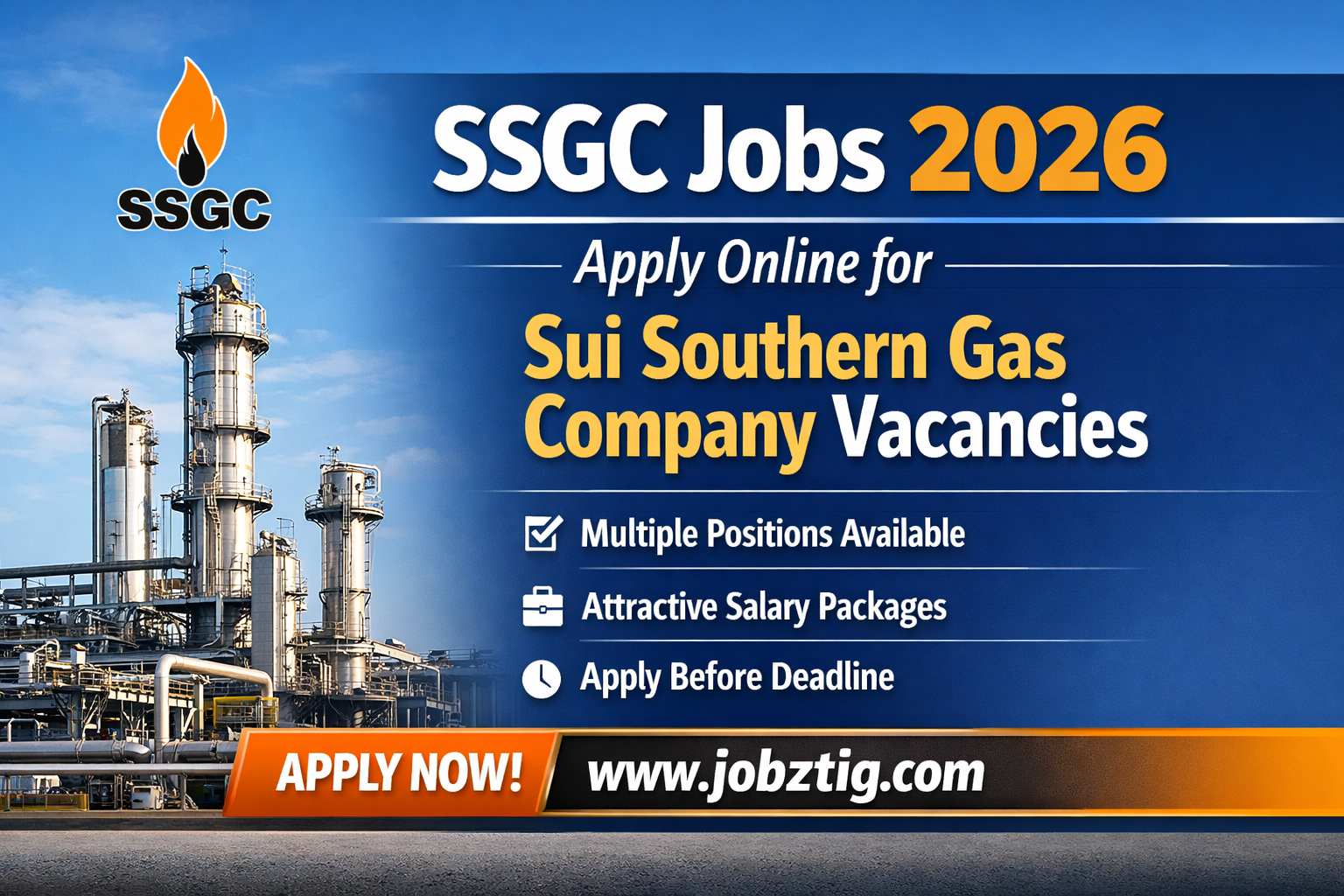 SSGC Jobs 2026 – Apply Online for Sui Southern Gas Company Vacancies